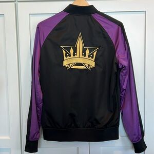 Jeffree Star Unisex Bloodlust Bomber Jacket in Vibrant Purple and Black Size S